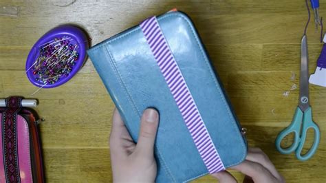 diy travelers notebook from a card holder youtube