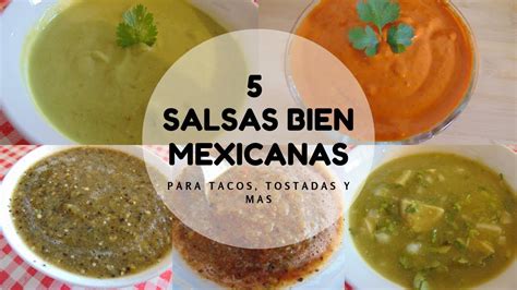 5 Salsas Mexicanas Salsas Taqueras Erika Blop Youtube