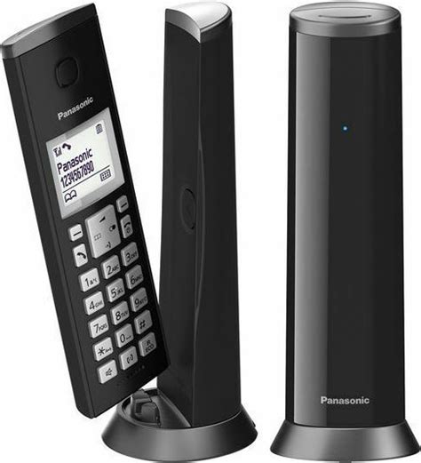 Panasonic Kx Tgk212 Ασύρματο Τηλέφωνο Duo με Aνοιχτή Aκρόαση Μαύρο