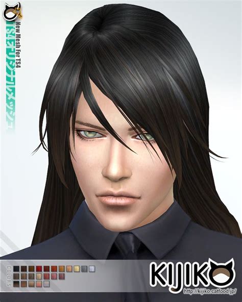 Sims 4 Hairs Kijiko Sims Long Straight Hairstyle For Him Sims Hair