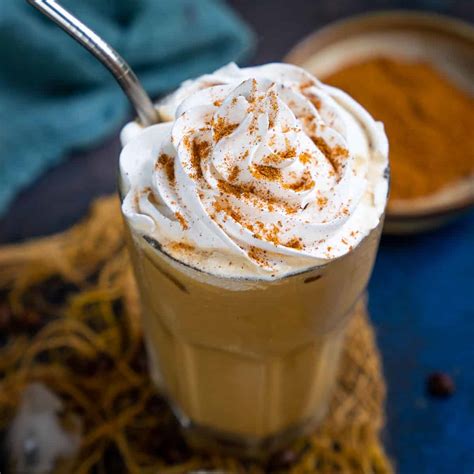 Iced Pumpkin Spice Latte Recipe Step By Step Video Whiskaffair