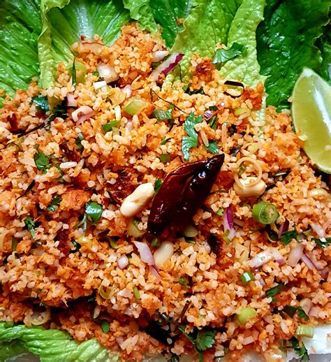 The name khao man gai translates to rice from chicken fat. Nam Khao - Laotian Crispy Rice Salad - Inthisorn Foods Ltd