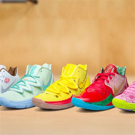 Kyrie Irving Unveiled His “spongebob Squarepants” Line Of Nike Sneakers