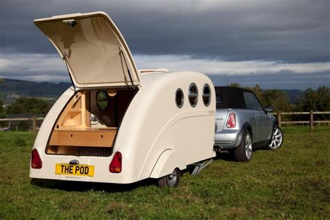 Mini Caravan The Pod Teardrop Caravan Camping Mini Caravan Small Trailer Cool Campers