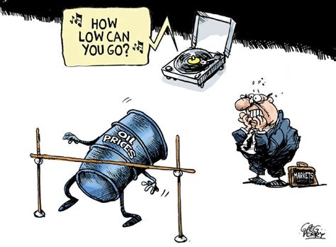 Greg Perry Oil Prices Limbo Toronto Star Editorial Cartoon