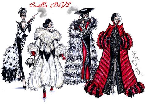 Cruella De Vil Collection By Hayden Williams Fashion Design Sketches