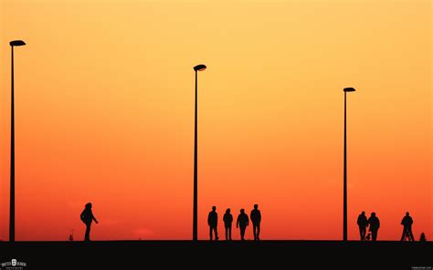 People Sunset Silhouette Wallpapers Hd Wallpapers Id