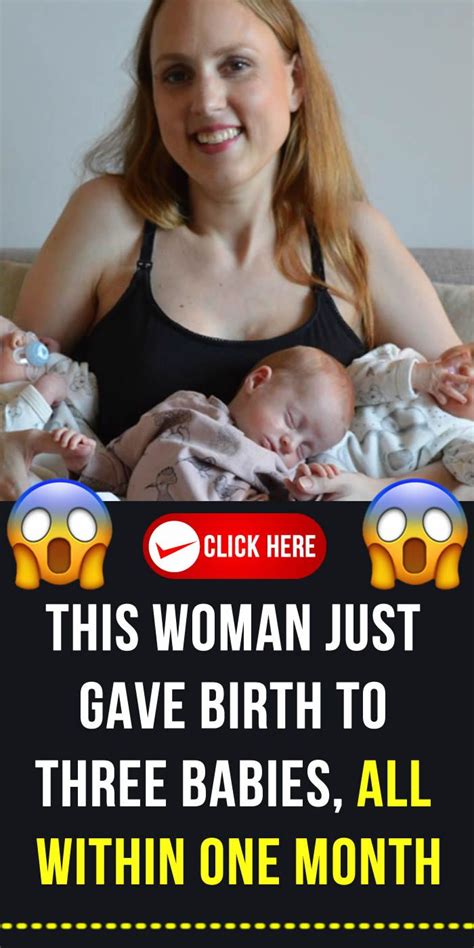 This Woman Just Gave Birth To Three Babies All Within One Month With