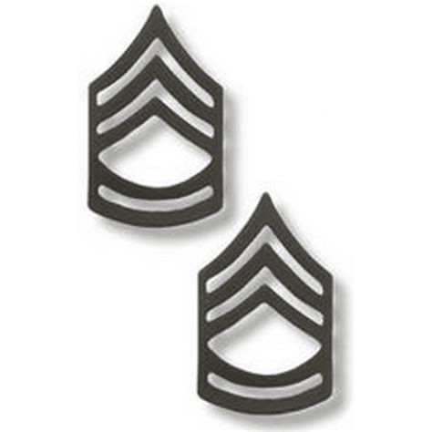 Us Army Sergeant First Class Black Metal Collar Rank Insignia Walmart