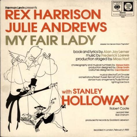 Rex Harrisonjulie Andrews My Fair Lady Lp Uk