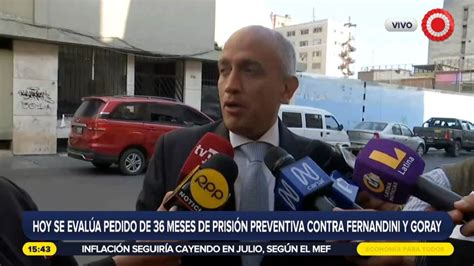 Mauricio Fernandini Su Abogado Señala Que Cumple Con Todos Los Arraigos Ante Pedido De