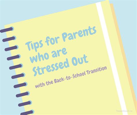 Tips For Parents Who Are Stressed Out With Back To School Parenting