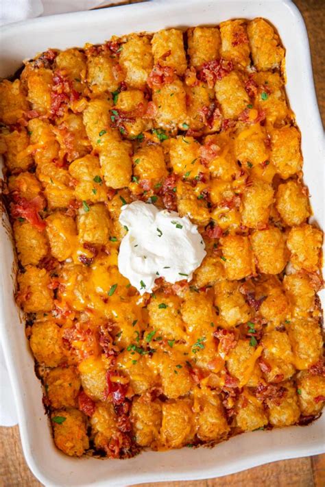 You saved tatertot casserole to your favorites. Chicken Bacon Ranch Tater Tot Casserole Recipe - Dinner, then Dessert