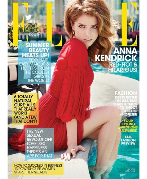 Ultra Late Bloomer Anna Kendrick Covers Elle Discusses Sex Appeal