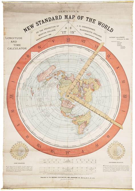 Flat Earth Maps Of The World Ng