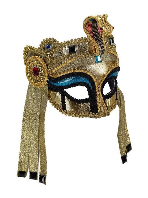 Deluxe Gold Egyptian Masquerade Mask Cleopatra Mask