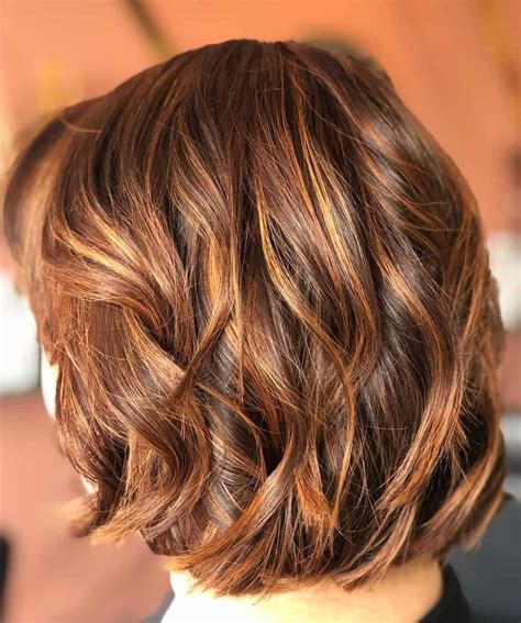 Top 100 Image Short Brown Hair With Highlights Thptnganamst Edu Vn