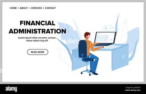 Financial Administration Company Department Vector Flat Illustration