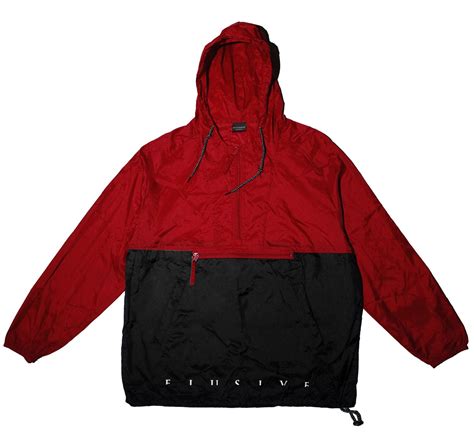 Red Windbreaker Jacket Coat Nj