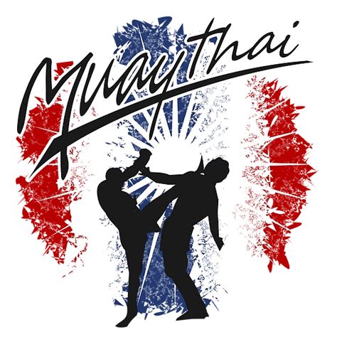 Fototapete Muay Thai Logo Design Vektor