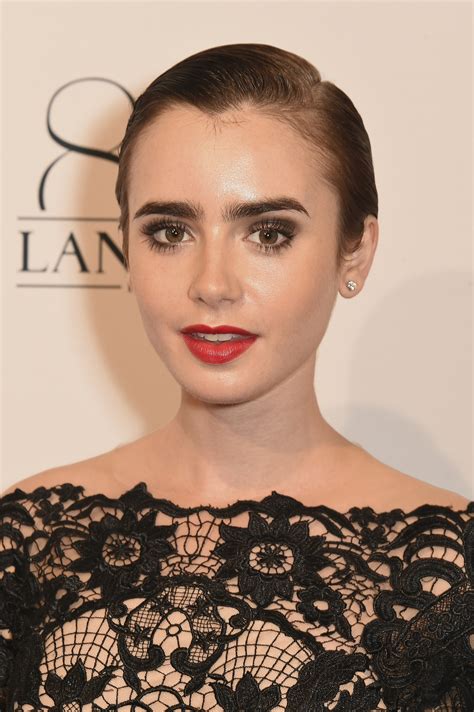 Lily Collins 33 Celebrities Who Prove Red Lipstick Looks Good On