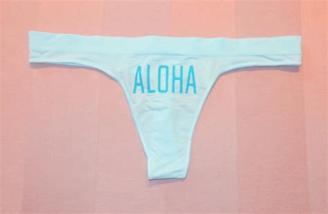 Victoria S Secret Pink Xlow Rise Yoga Thong Panty Light Blue Aloha Xs S