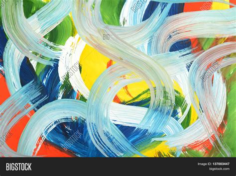 Abstract Art Gouache Painting Image And Photo Bigstock