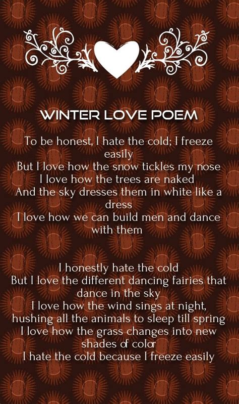 20 December Love Quotes And Poems For Romantic Winter Love Poems