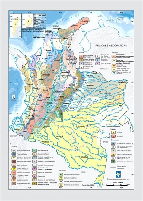 Mapa De Rios Colombia