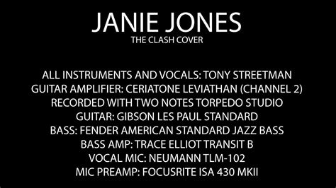 janie jones the clash cover youtube
