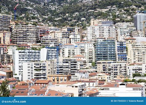 Principality Of Monaco Buildings Downtown French Riviera Editorial