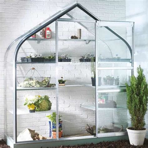 Bandq 6x2 Toughened Safety Glass Wall Garden Greenhouse