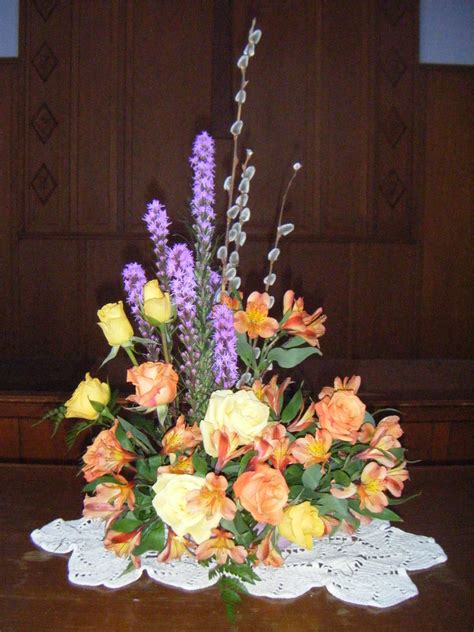 Looking for funeral flowers show to sympathy at a funeral? Pattie's Floral Design: Sunday Service Floral Arrangement