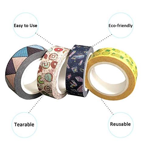 benvo washi tape 33 feet long 15mm wide japanese masking tape for arts and crafts scrapbook