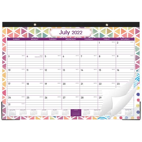 Buy 2022 2023 Desk Calendar 18 Months Large Monthly Page Desk