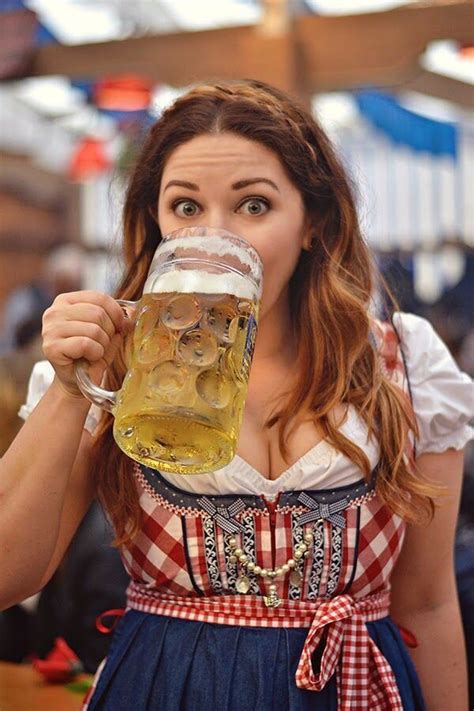 she must have got a good grip beer girl oktoberfest outfit german beer girl