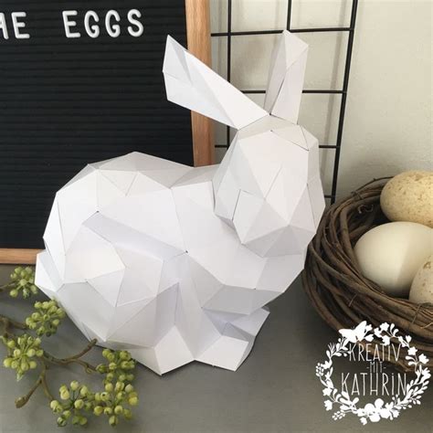 Besten bilder zu malvorlagen in 2020/2021. 3D Osterhase aus Papier | Vorlage osterhase, Hase basteln ...