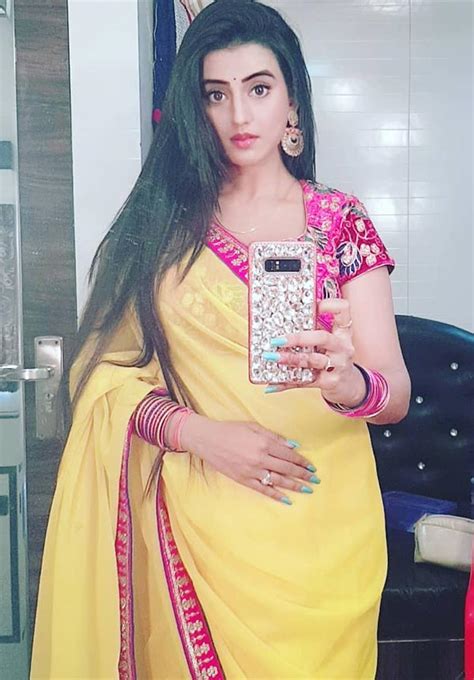 Akshara Singh Beautiful Photos In Saree Wiki Bio Bhojpuri Actress