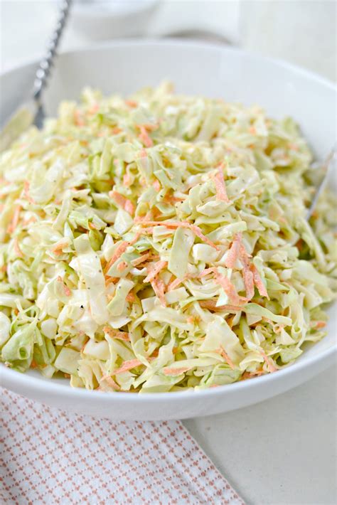 Classic Coleslaw Recipe With Homemade Dressing Simply Scratch