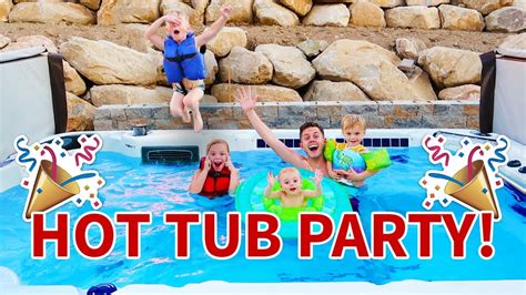 Huge Hot Tub Party 🌊 🎉 Youtube