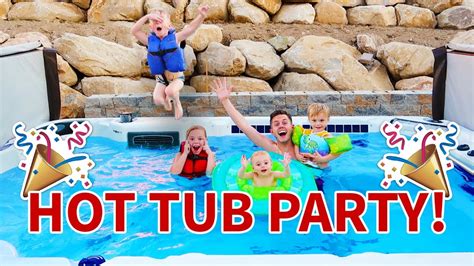 huge hot tub party 🌊 🎉 youtube