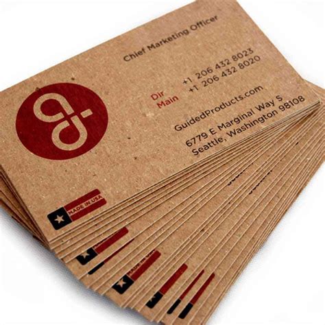 Recycled Chipboard Business Cards Business Cards Business And