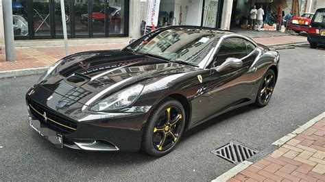 Ferrari California Wrapped In Black Chrome Gtspirit