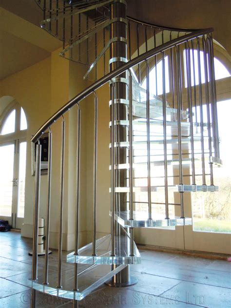 Spiral Staircase Nottingham Bespoke Acrylic Tread Spiral