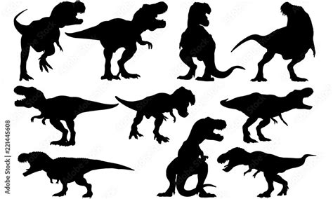 Tyrannosaurus Rex T Rex Dinosaur SVG Vector Cut File JPEG