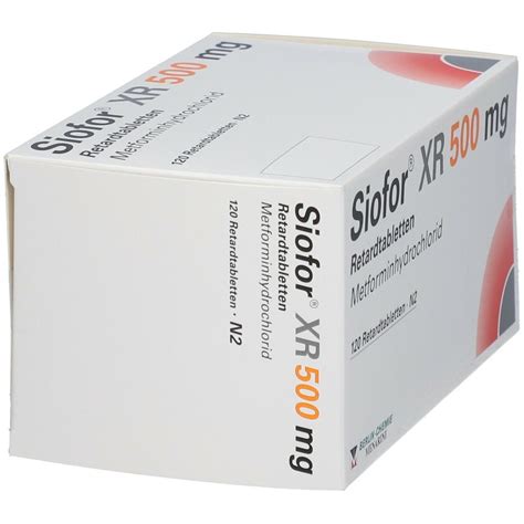 SIOFOR XR 500 mg Retardtabletten 120 St - shop-apotheke.com