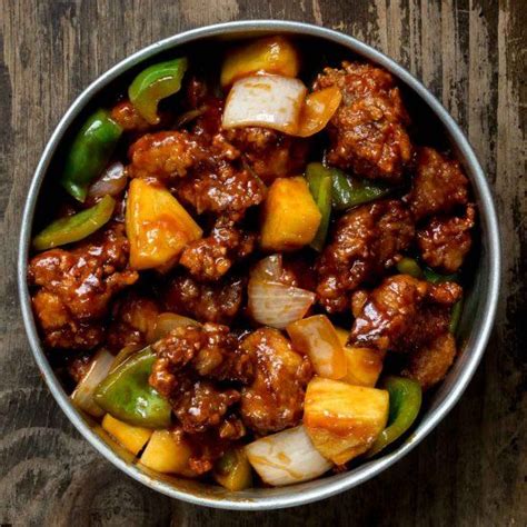 To make the sweet and sour sauce: Traditional sweet & sour pork (Cantonese Style) made with crispy pork, pineapple, peppers ...