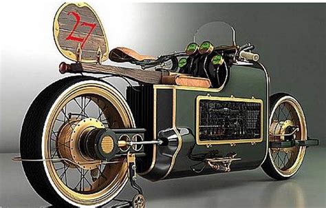 russian steampunk bike mikhail smolyanov initially wanted to create a bike with racing car