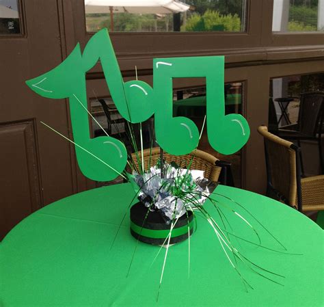 Music Note Center Piece By The Party Girl Events With Images
