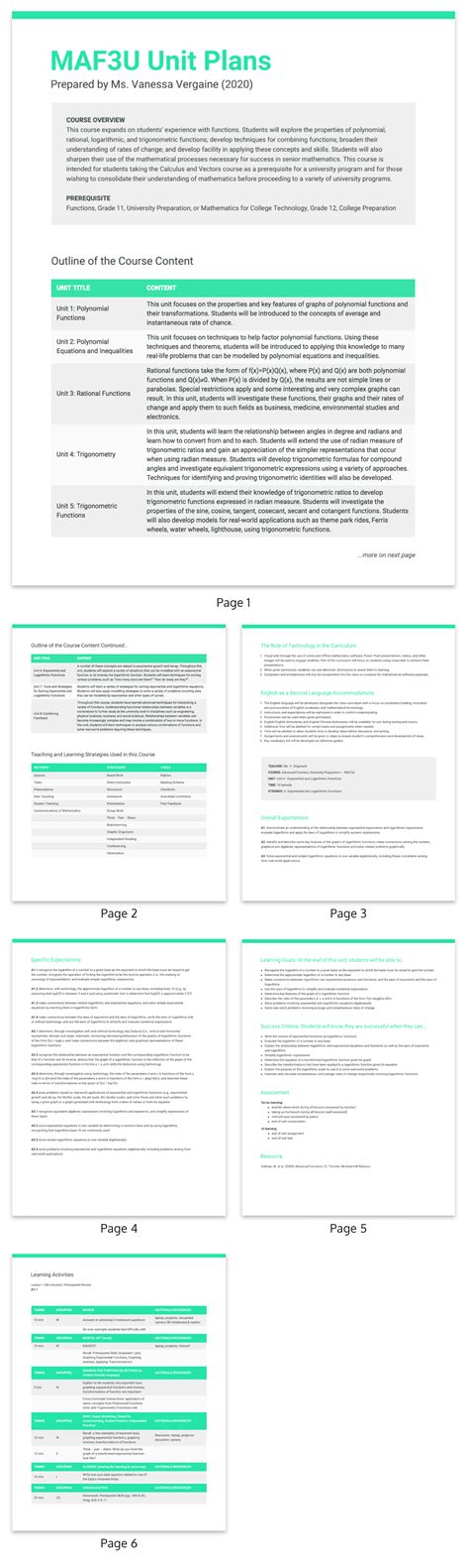 Use A Course Design Template To Create Actionable Courses Venngage